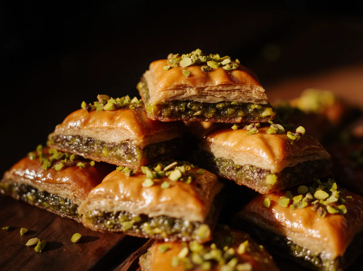 Baklava pistache, miel, fait maison